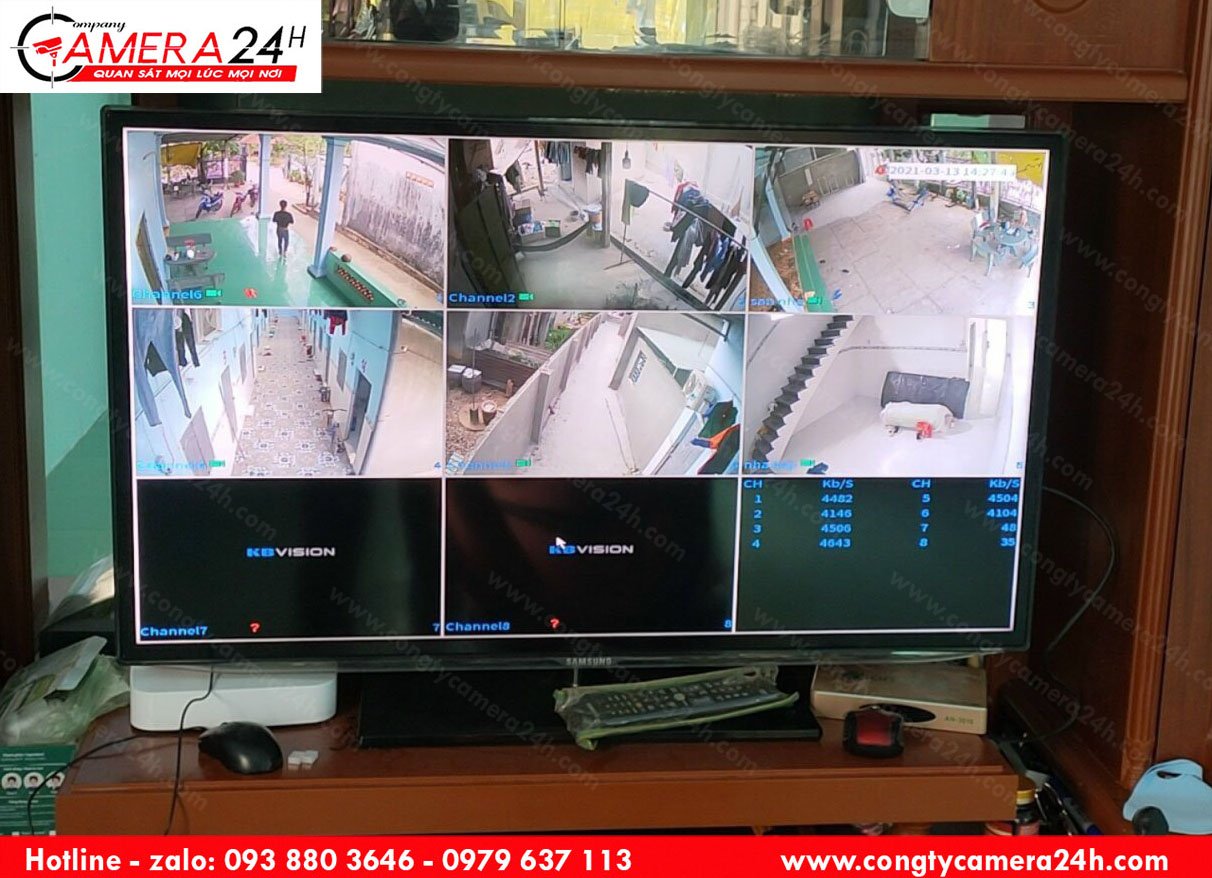 Hệ thống camera giám sát cho nhà trọ ở Dầu Tiếng, Bình Dương